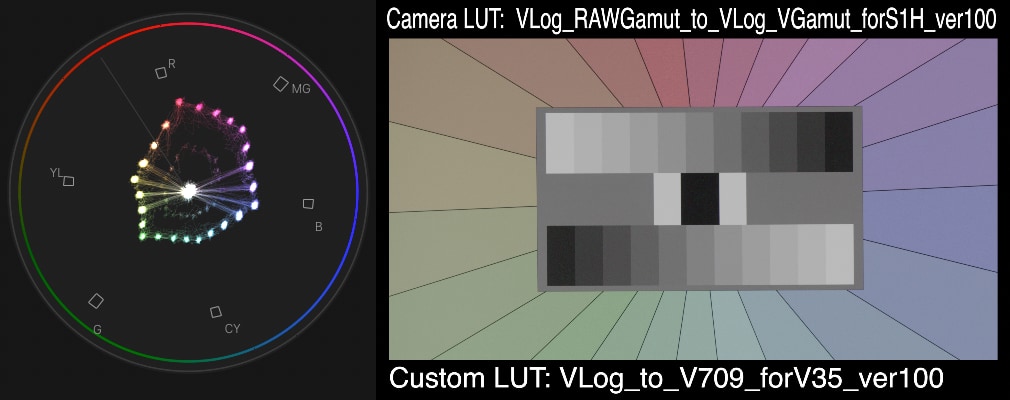 FCP decode with Panasonic recommended LUTs